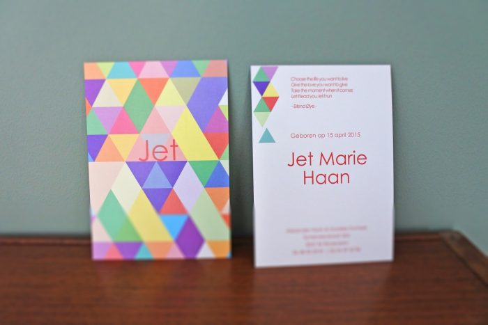 geboortekaartje Jet